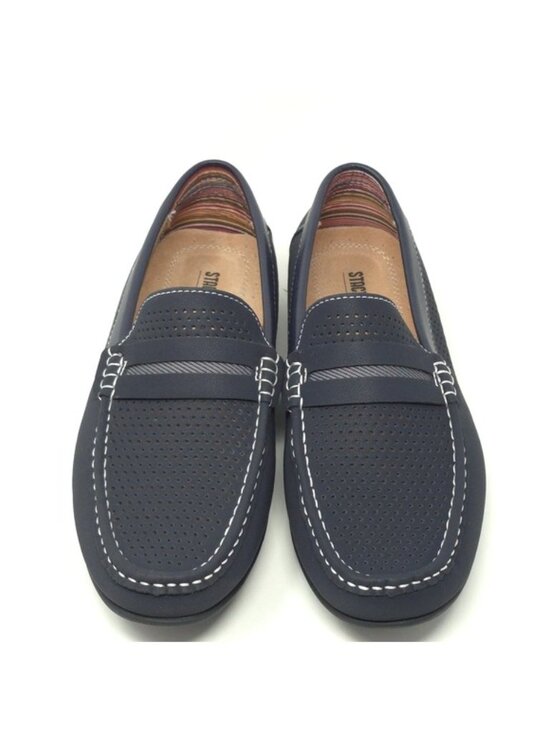 Stacy Adams Loafers Corby Red/Navy Saddle Slip-On